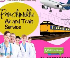 Serviceable Round-the-Clock Panchmukhi Train Ambulance in Patna Offer Safe Transfer